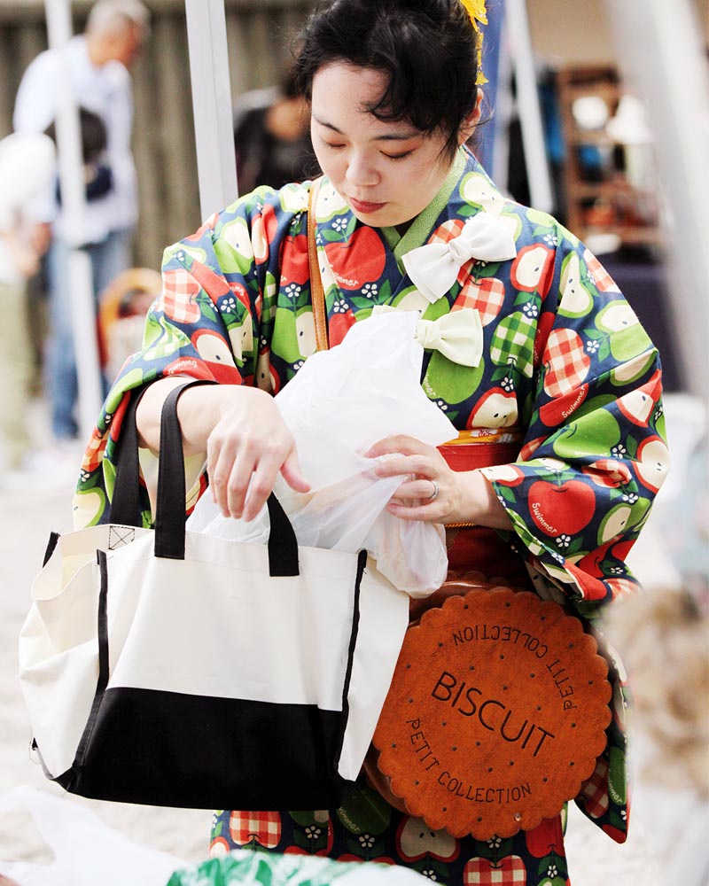 jablečná yukata japonská móda Foto Petr Horčička